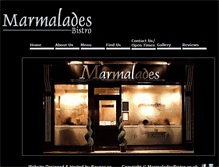 Tablet Screenshot of marmaladesbistro.co.uk